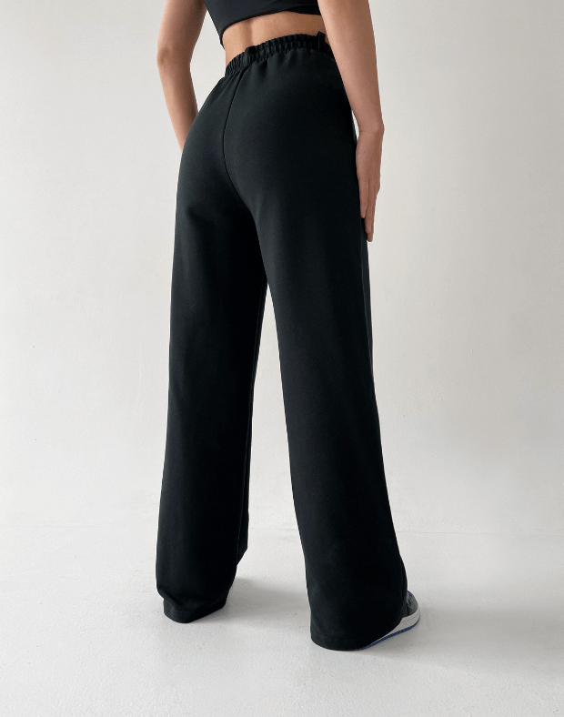 Спортивні штани брючного фасону, вицвілий чорний  - Фото 2